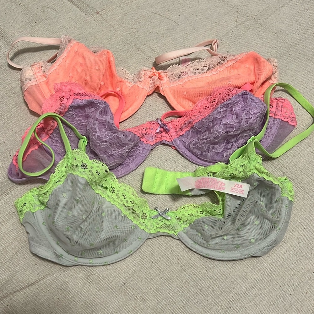 Pink bras